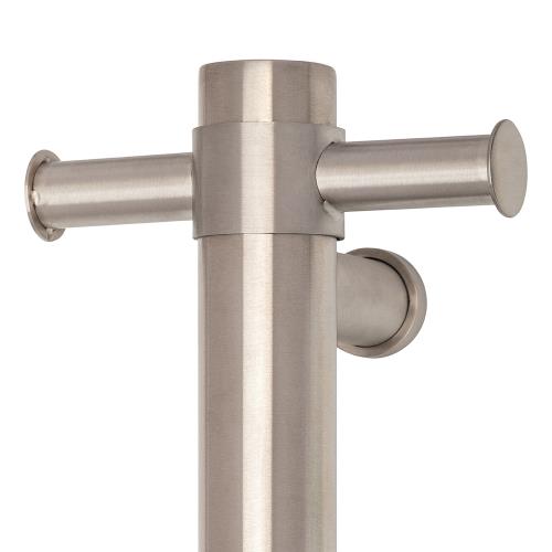 ACCESSORIES - Thermorail Round 12 Volt Vertical Single Heated Towel Rail - 