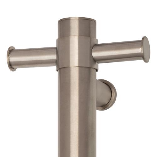 ACCESSORIES - Thermorail Round 12 Volt Vertical Single Heated Towel Rail - 