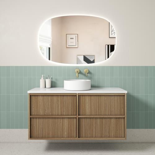 VANITIES - Venetta Fluted Framed Vanity Range - 1200mm